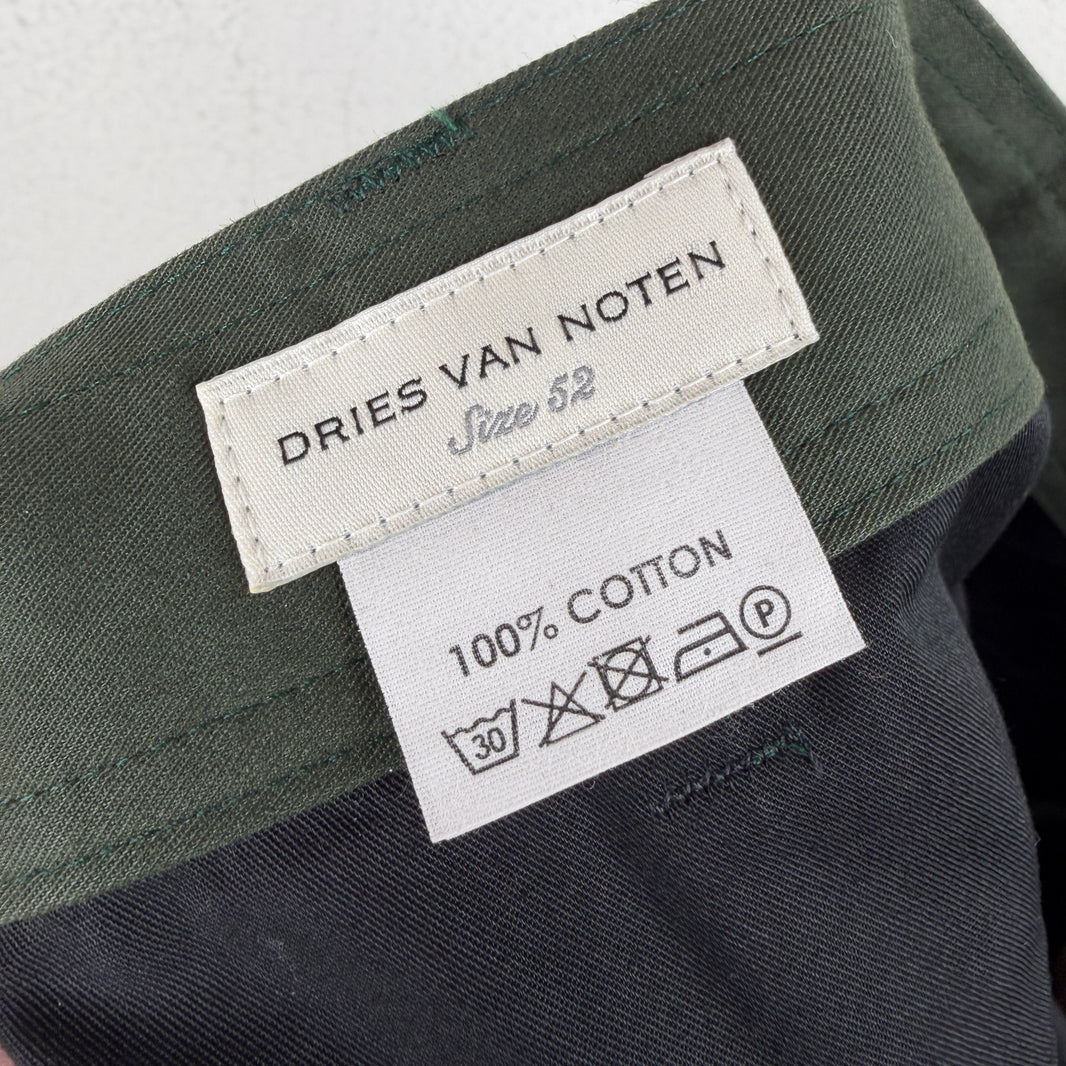 Dries Van Noten Green Trouser Shorts