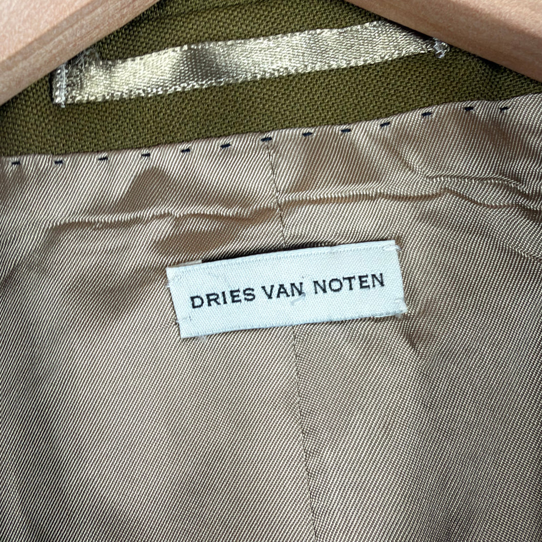 Dries Van Noten Green Blazer Jacket