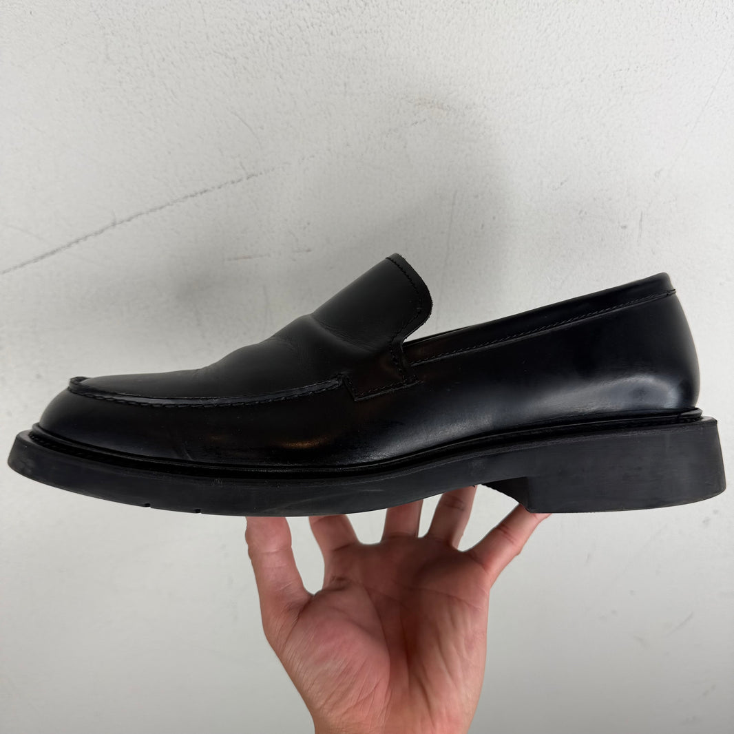 Bottega Veneta Black Leather Loafers