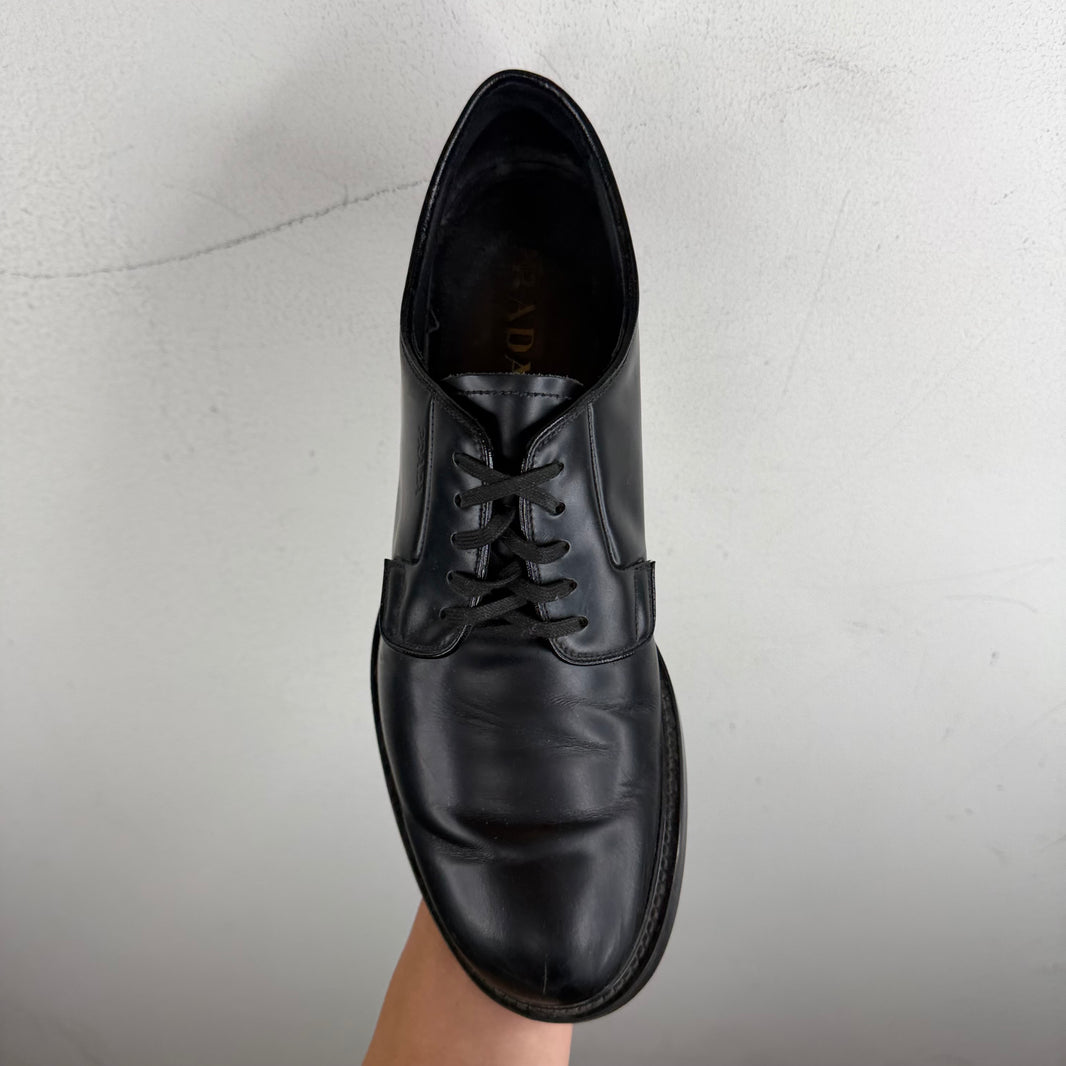 Prada Black Derbies