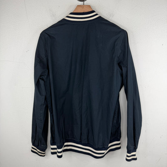 Bape Navy Cotton Varsity Jacket