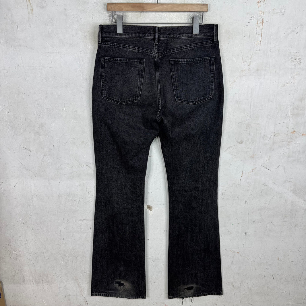 Balenciaga Charcoal Flared Jeans