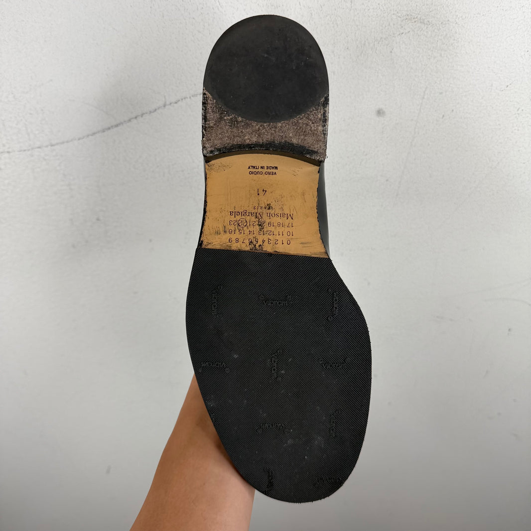 Margiela Black Leather Derbies
