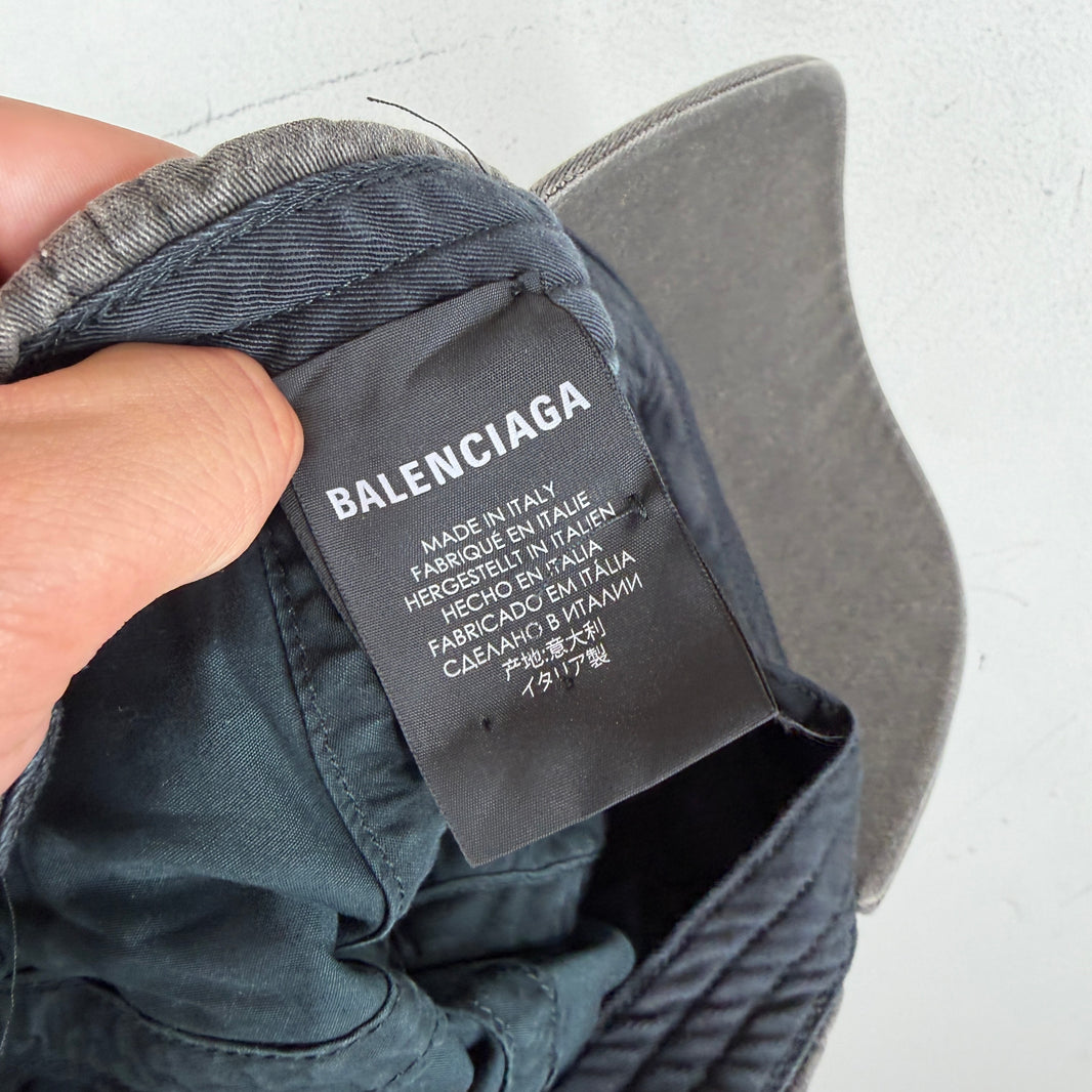 Balenciaga Brim Embroidered Logo Hat