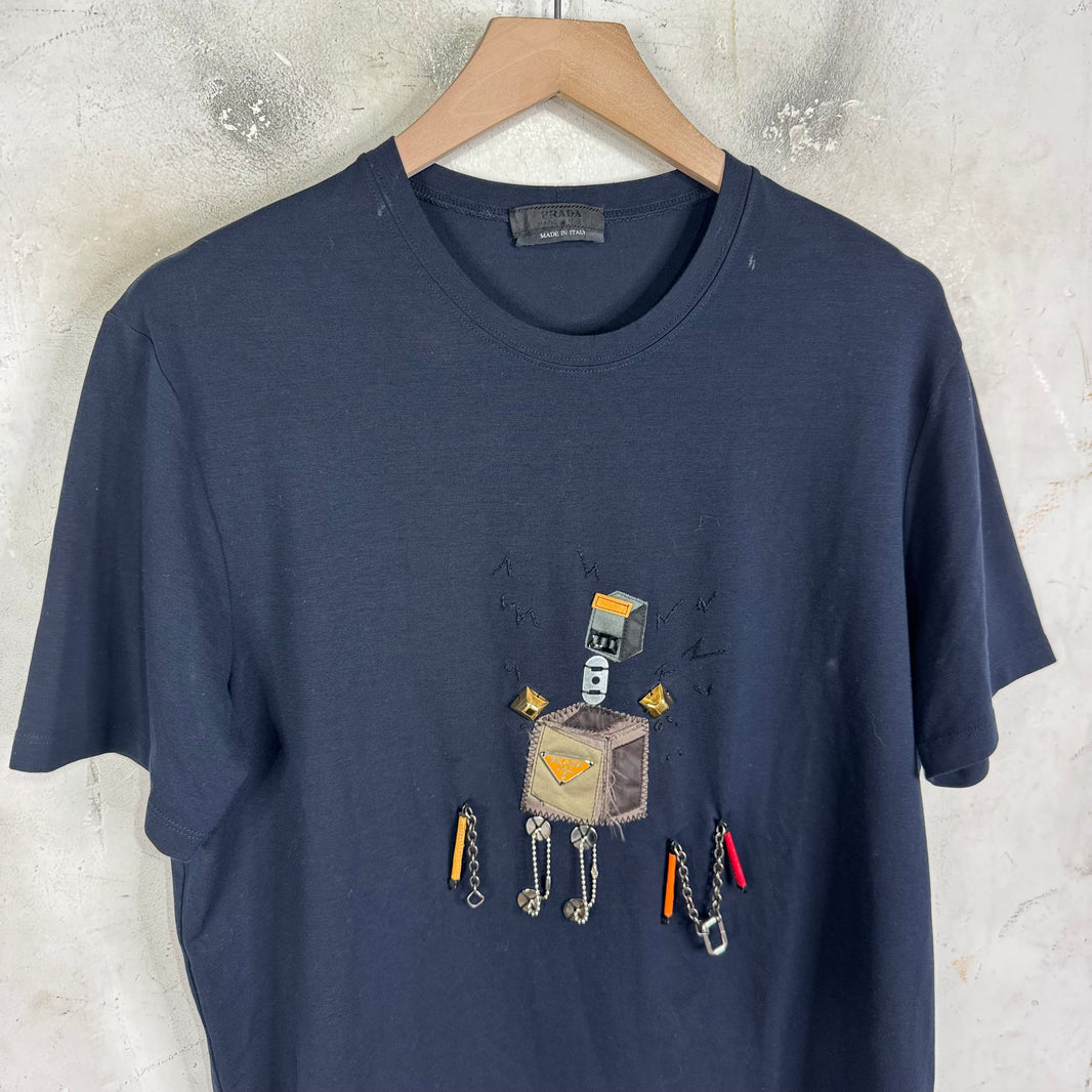 Prada Robot Charm T-Shirt