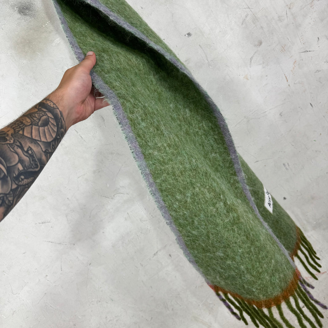 Acne Studios Mohair Logo Scarf