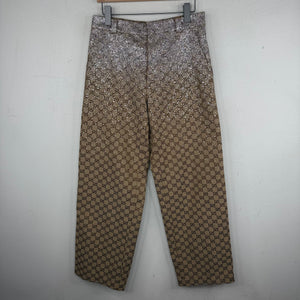 Gucci GG Monogram Crystal Embellished Carpenter Trousers