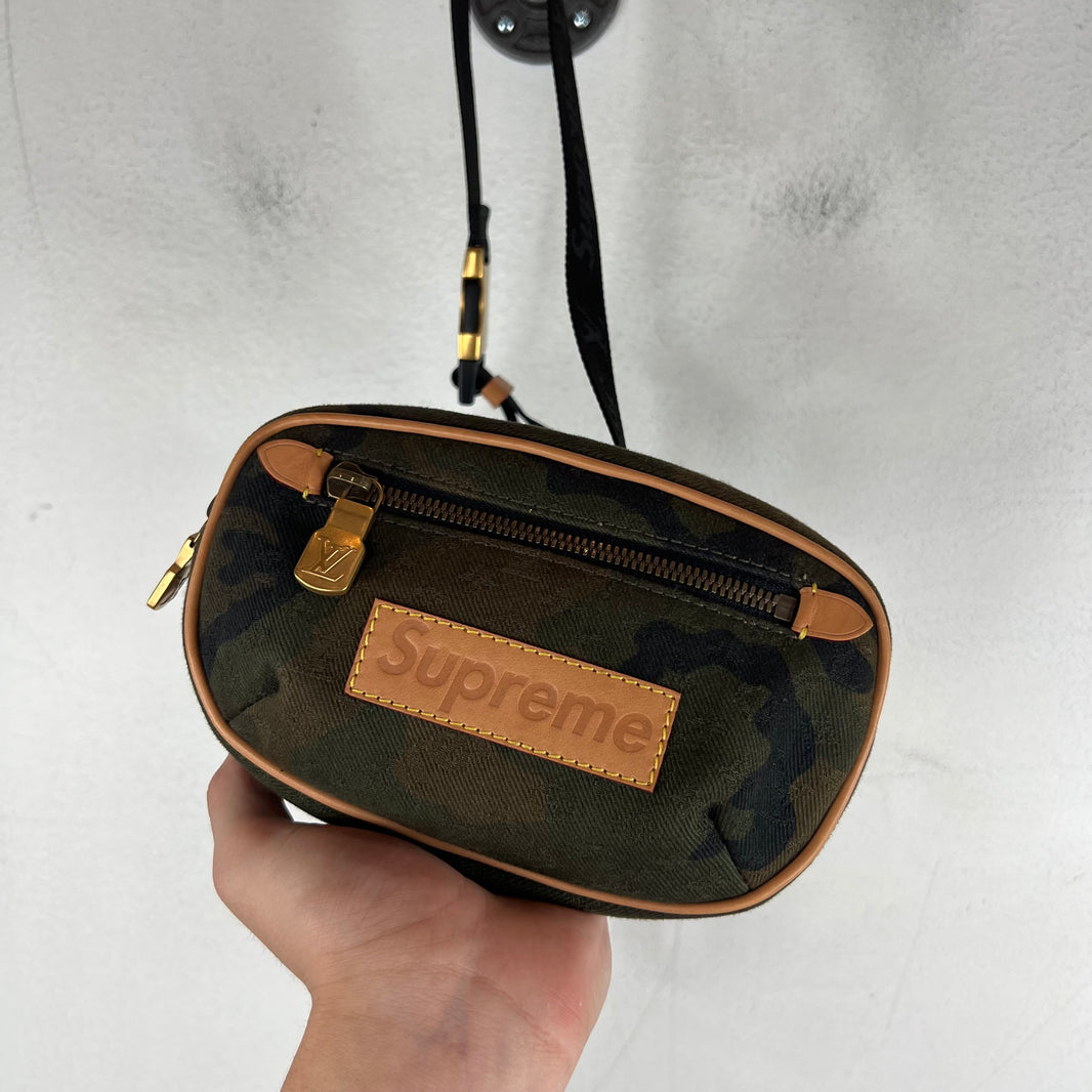 Louis Vuitton Supreme Camo Monogram Mini Bum Bag