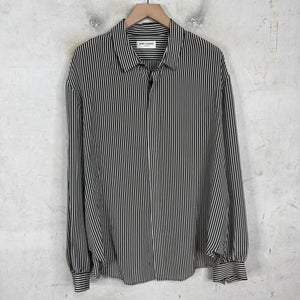 Saint Laurent Silk Pinstriped Shirt