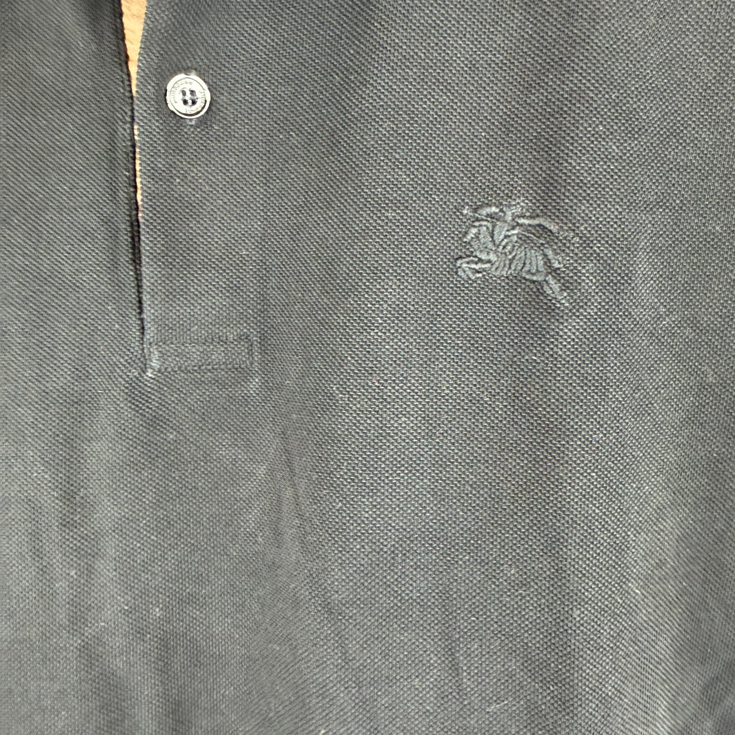Burberry Tartan Button Lined Polo Shirt