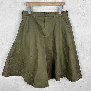 CDG HP Olive Balloon Flared Shorts