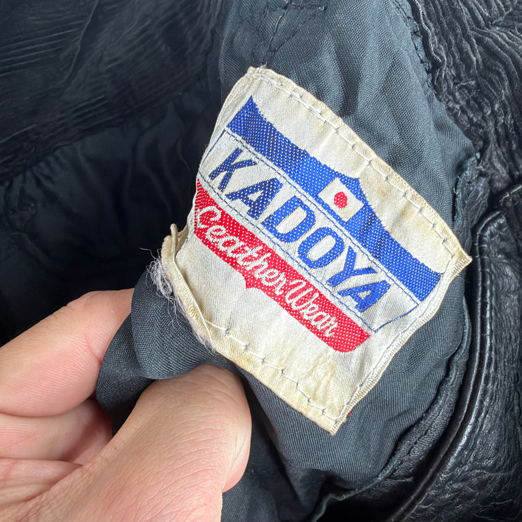 Vintage Kadoya Leather Biker Pants