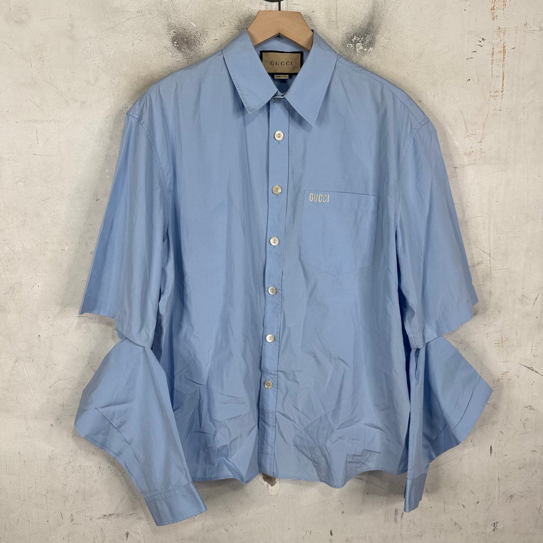 Gucci Detachable Sleeve Elbow Shirt