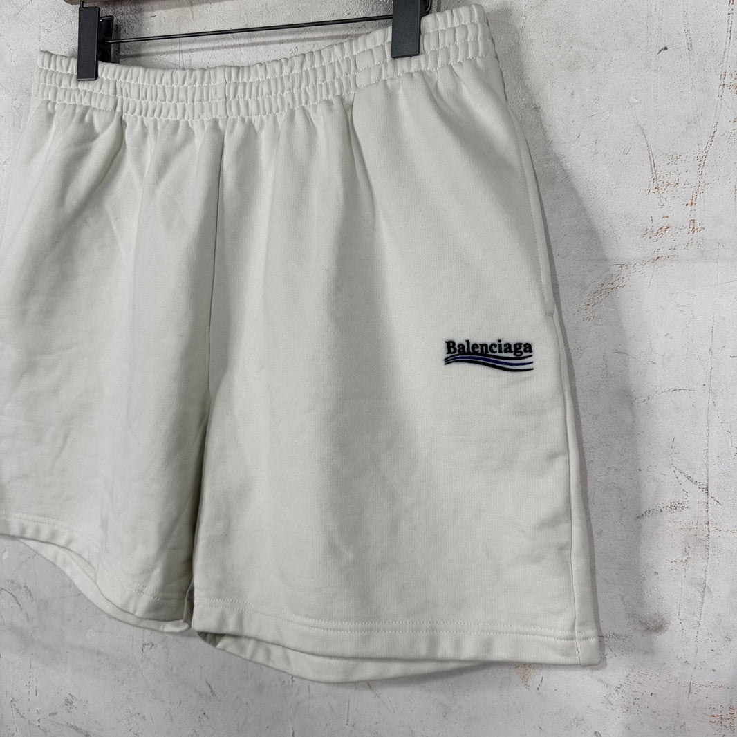 Balenciaga Embroidered Campaign Sweatshorts