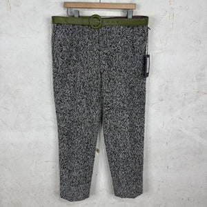 Prada Belted Tweed Trousers