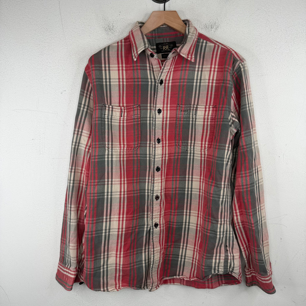 RRL Red/Gray Button Up Flannel