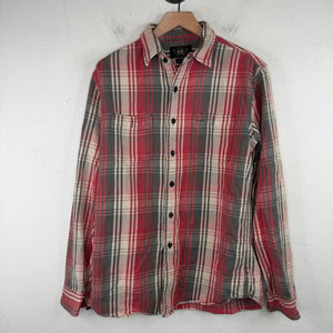 RRL Red/Gray Button Up Flannel