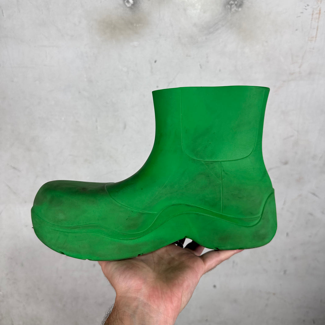 Bottega Veneta Green Rubber Puddle Boots