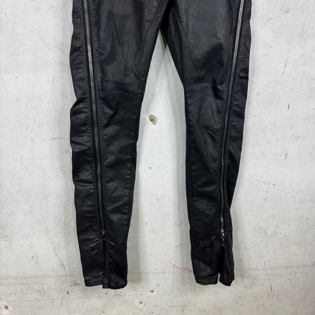 DRKSHDW Waxed Banana Bolan Jeans