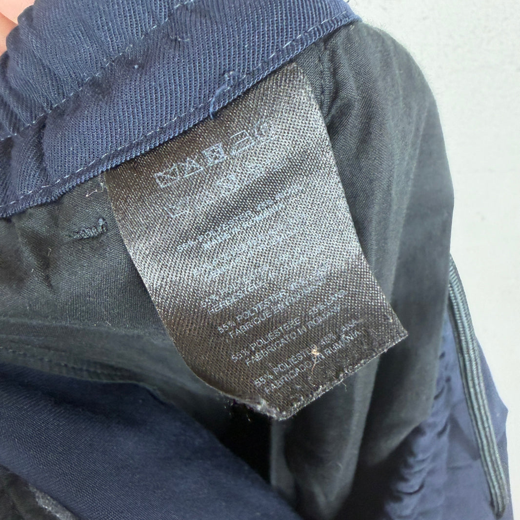 Dries Van Noten Navy Poly Jogger Pants