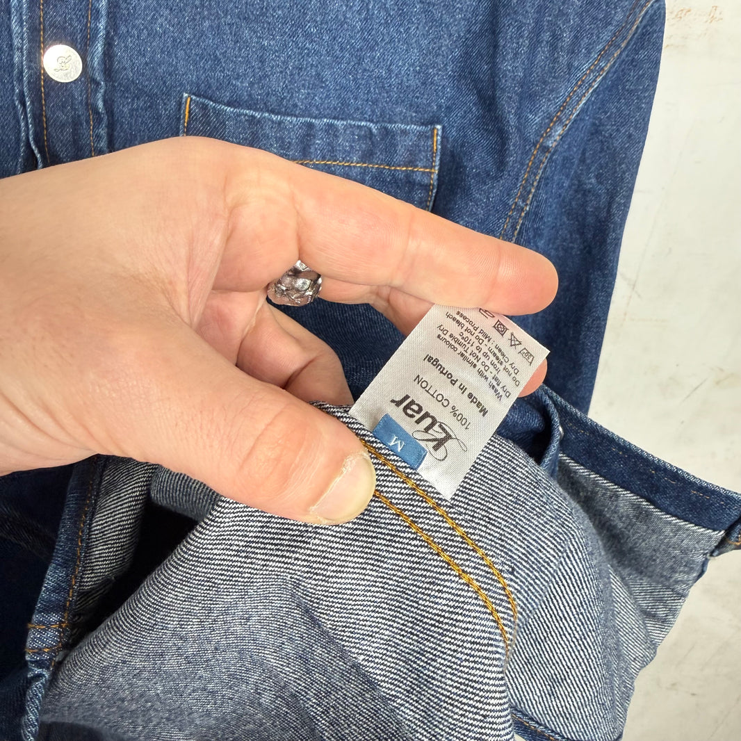 Luar Padded Shoulder Denim Overshirt