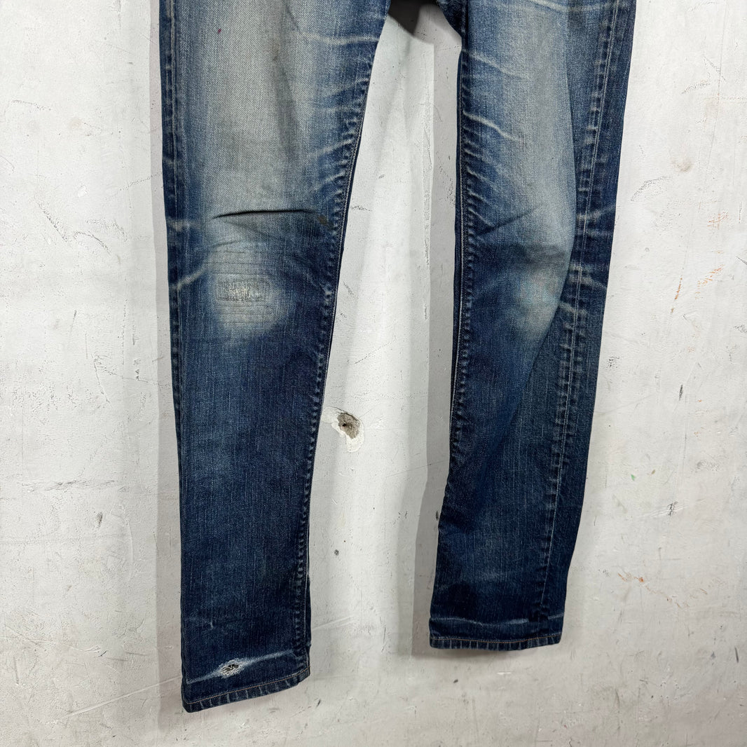 Prada Repaired Tapered Cut Jeans