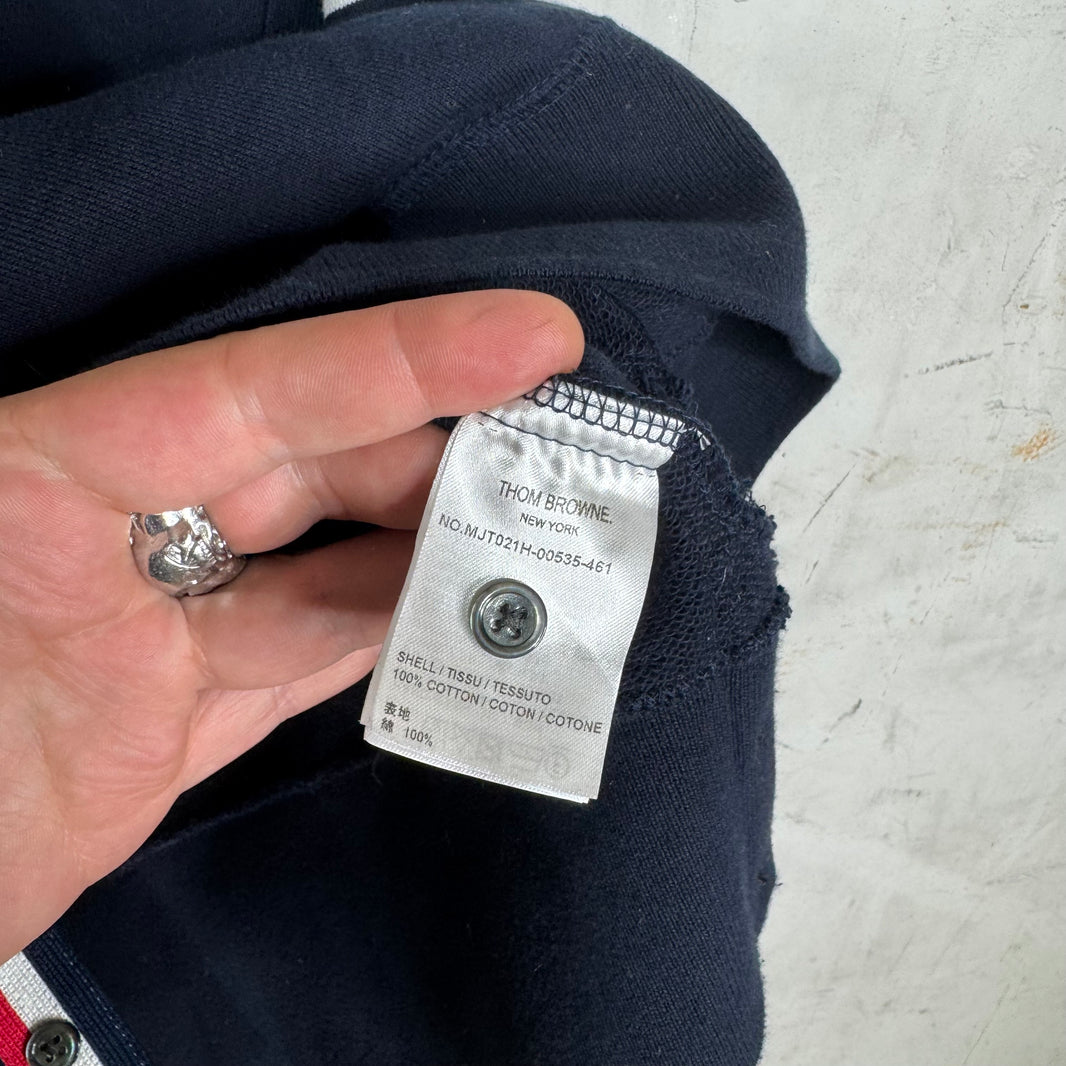 Thom Browne Navy Crewneck