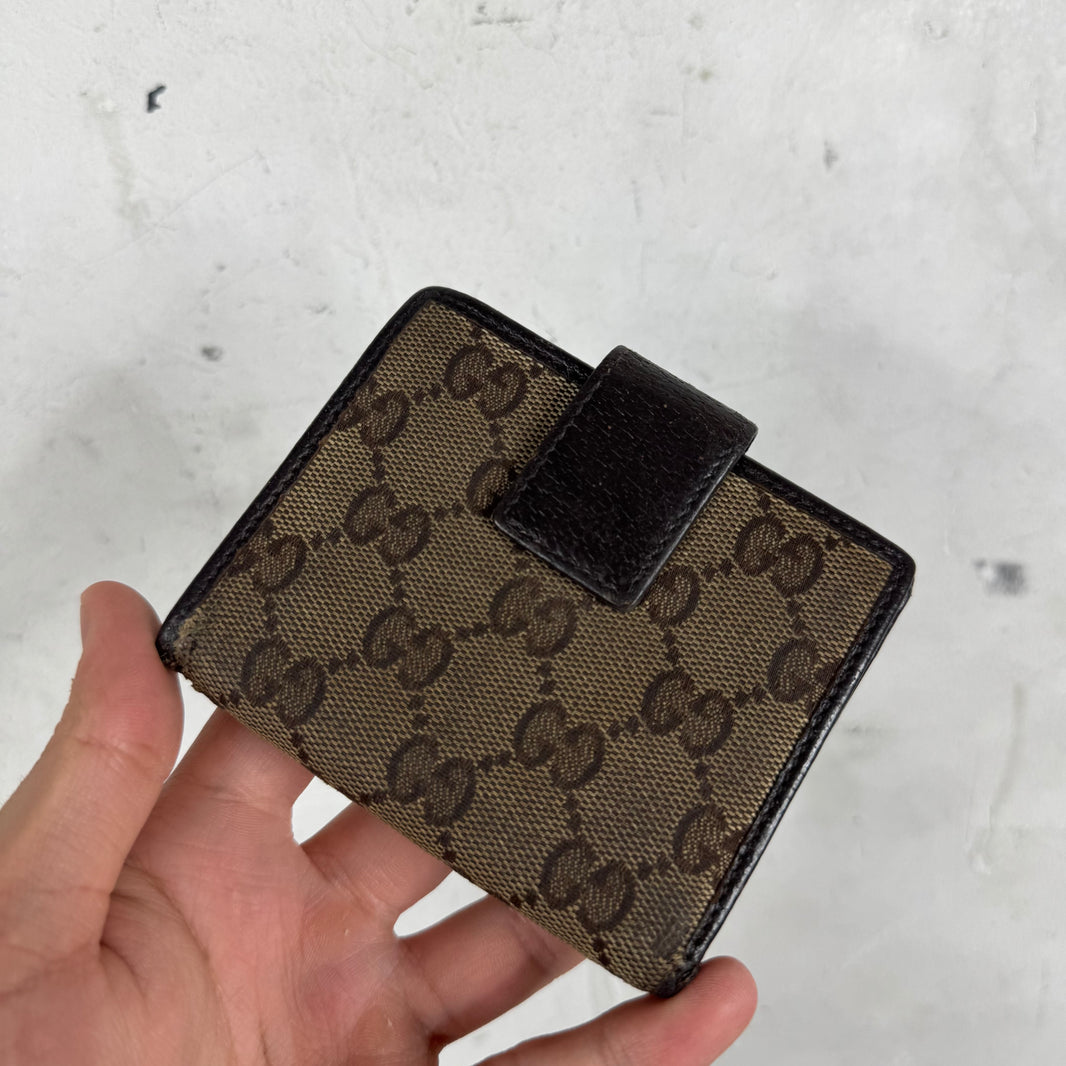 Gucci Bamboo Bifold Monogram Wallet