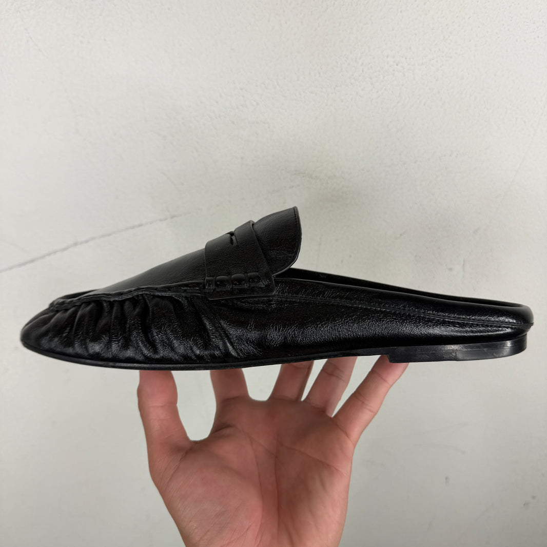 Saint Laurent Shiny Le Loafer Mules