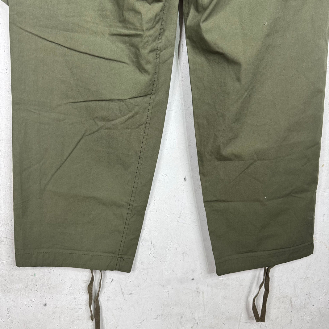 Sacai Wide Belted Olive Cargo Pants