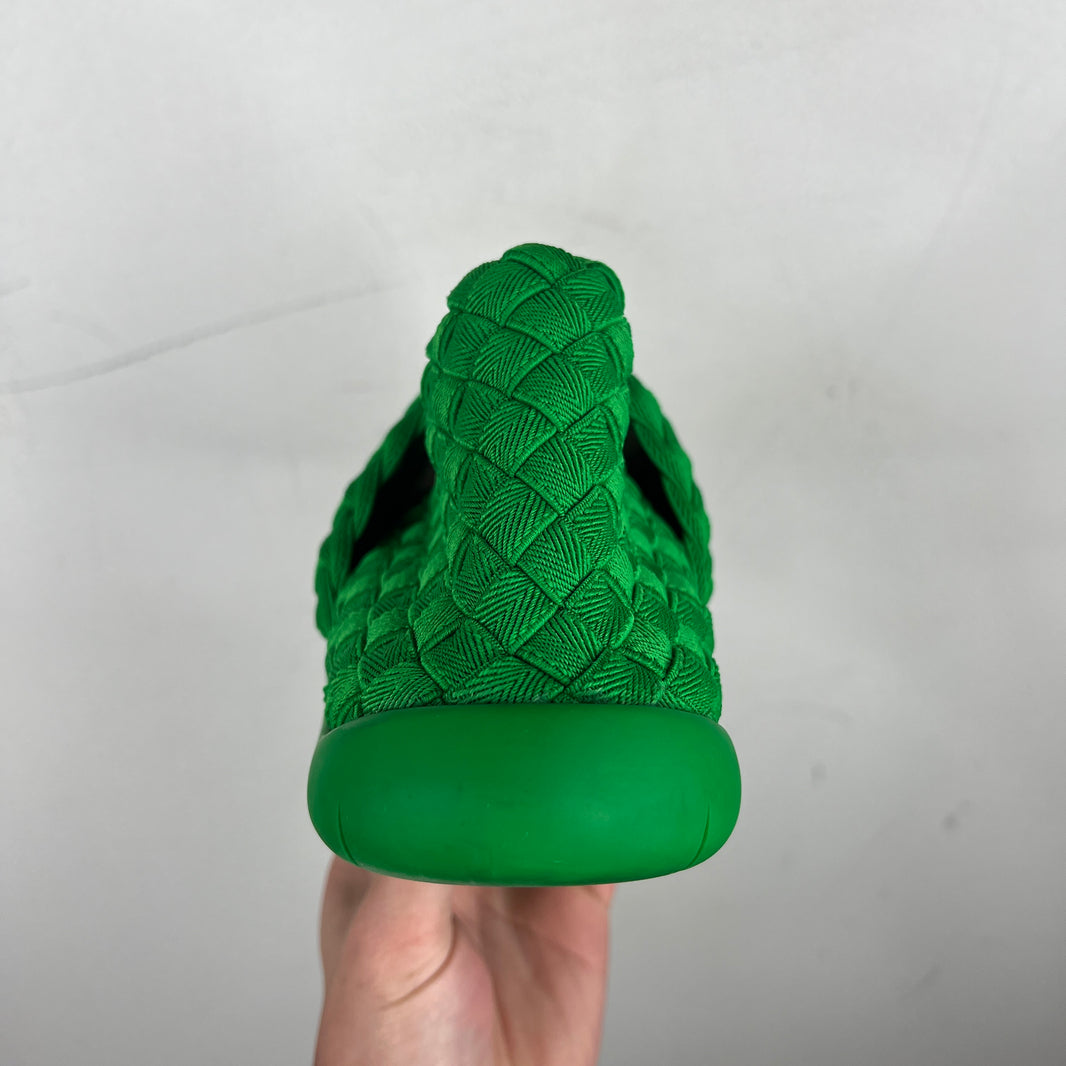 Bottega Veneta Green Plat Grass Slip On Sneakers