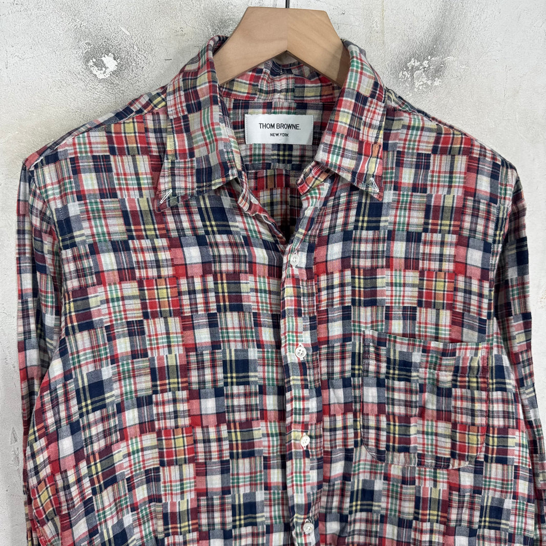 Thom Browne Madras LS Button Up