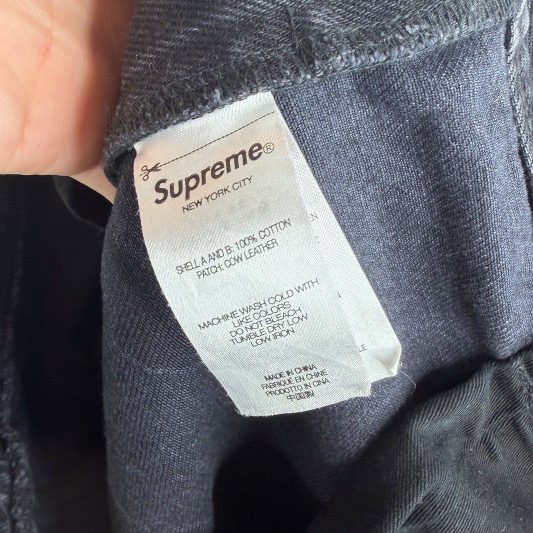 Supreme Undercover Black Layered Flannel Jeans