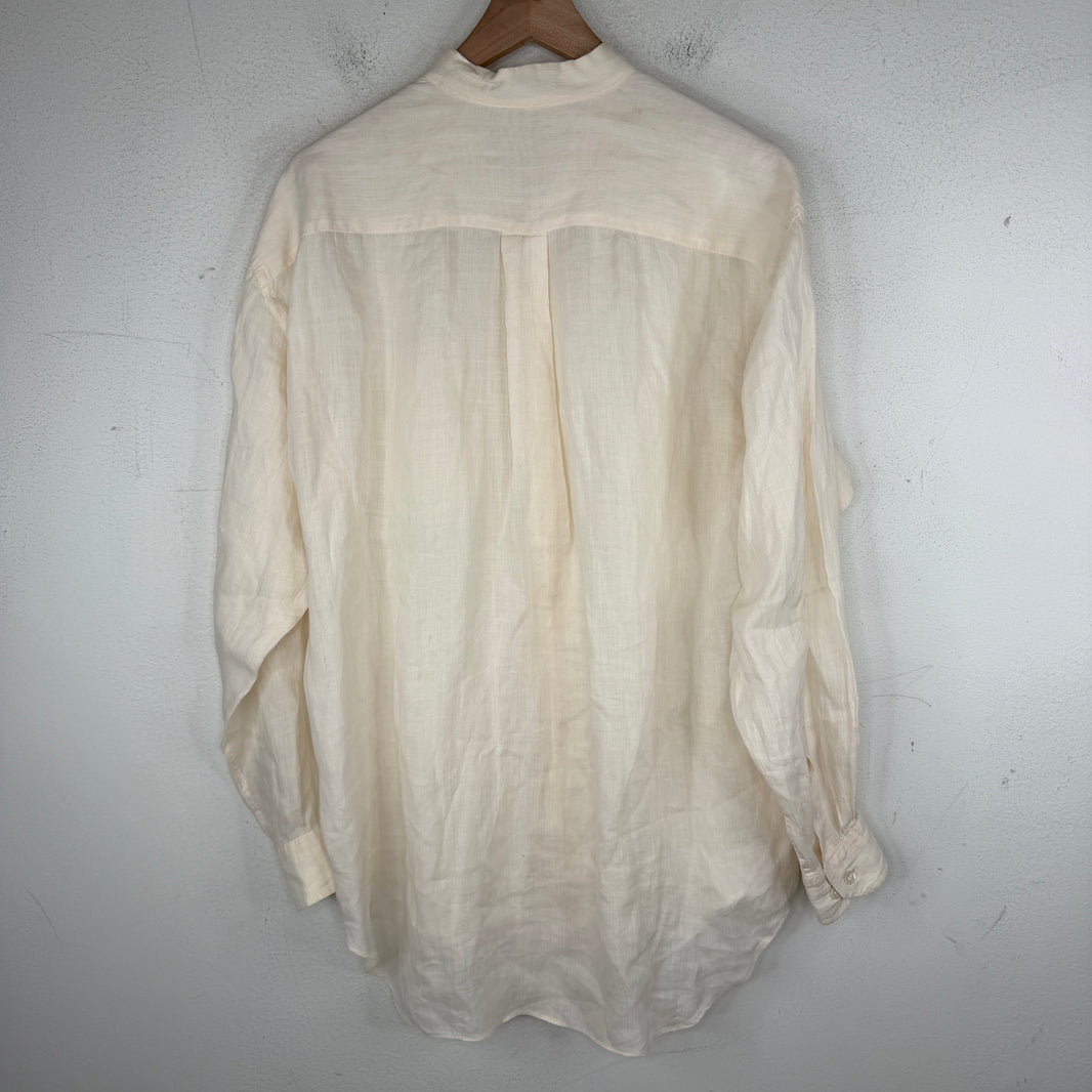 Issey Miyake Men Cream Button Up LS Shirt