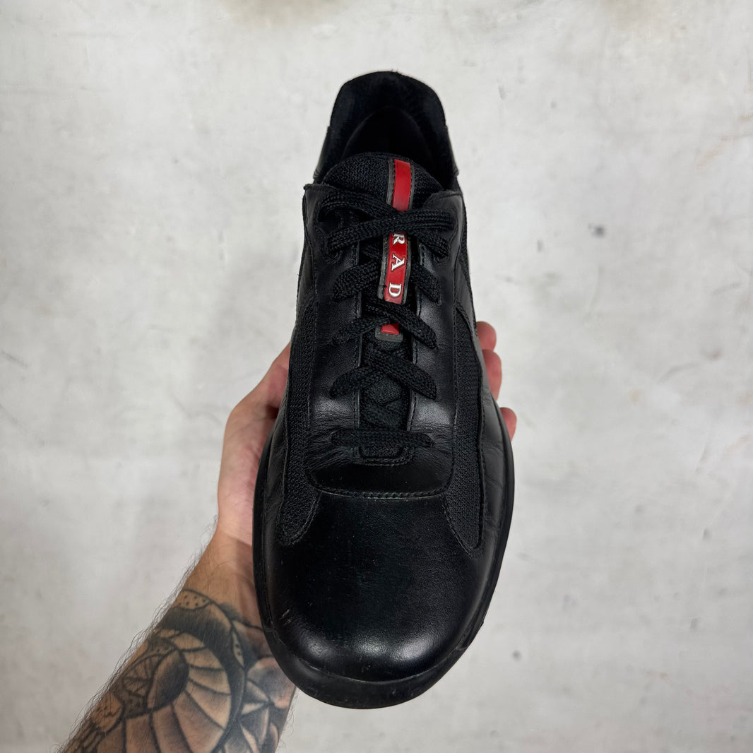 Prada Triple Black Leather America Cups