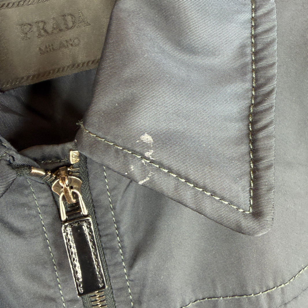 Prada Navy Nylon Zip Jacket