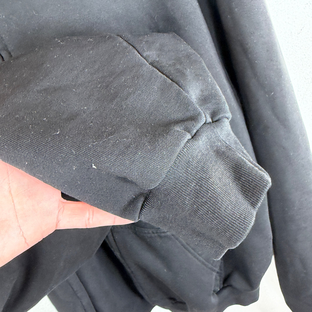 Balenciaga Back Tab Logo Zip Up Hoodie