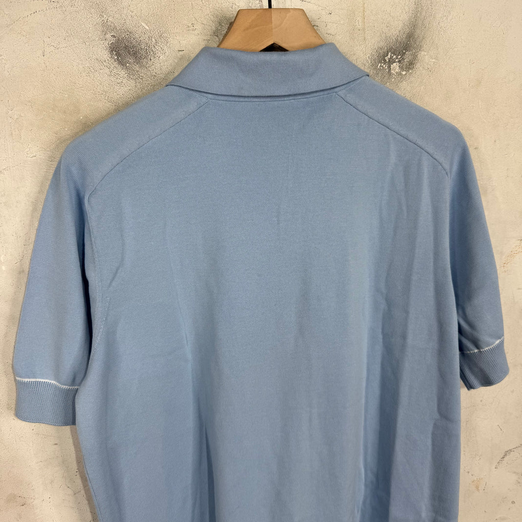 Louis Vuitton Blue Uniformes Knitted Polo