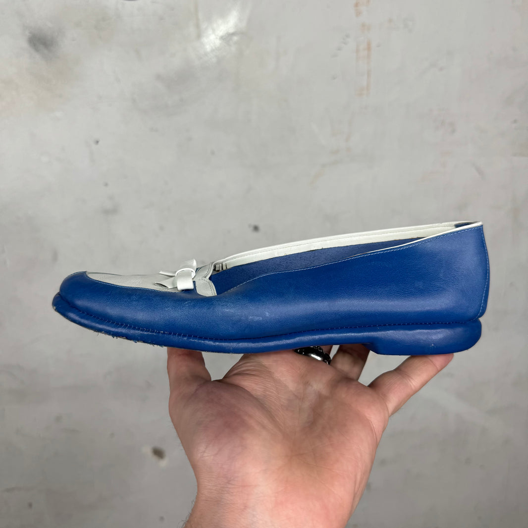 Belgian Shoes Blue/White