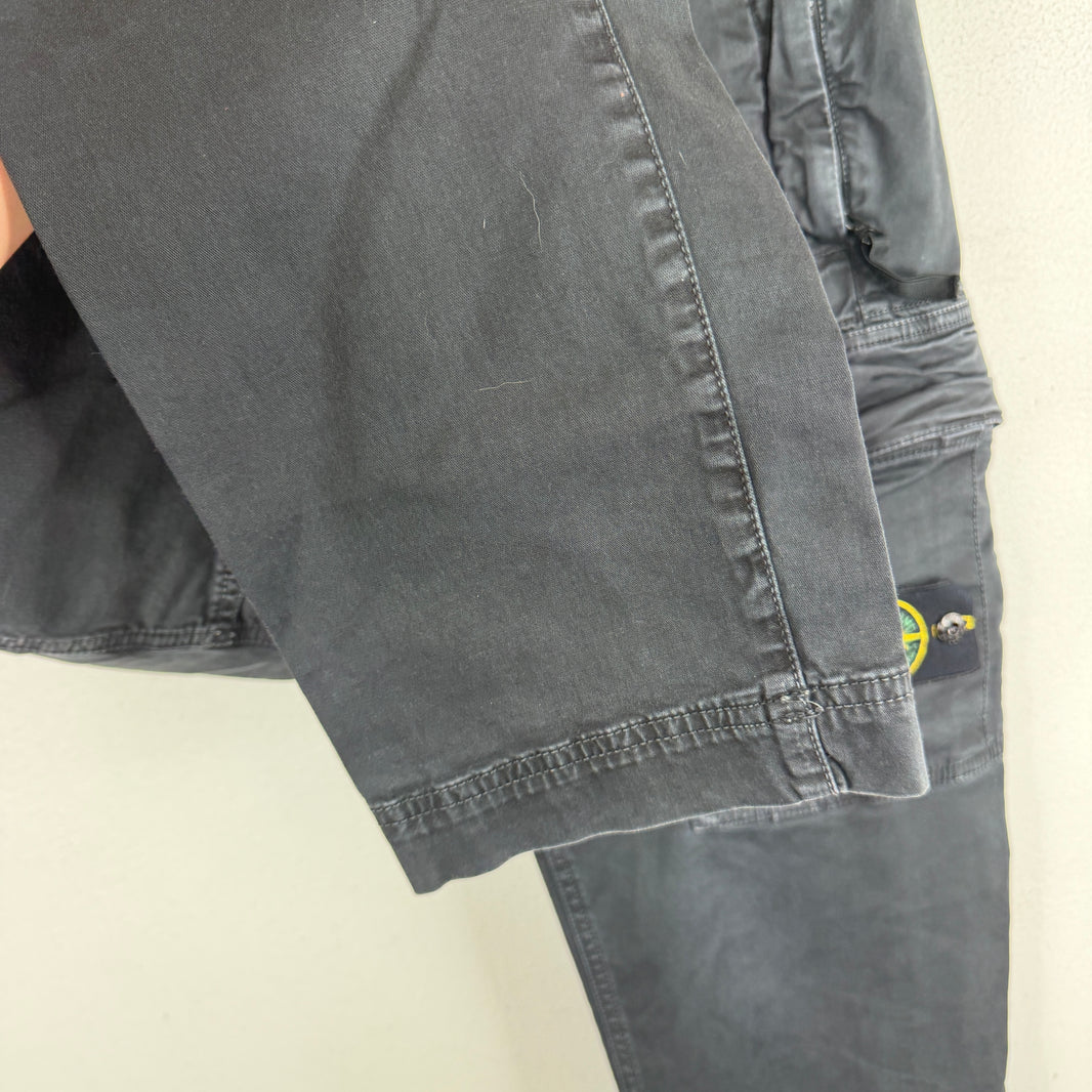 Stone Island Black Patch Cargo Pants