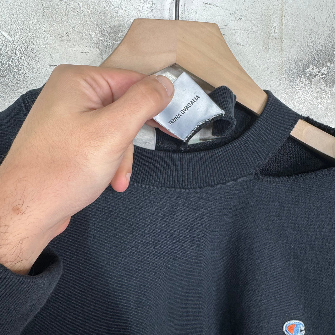 Vetements x Champion Slashed Crewneck