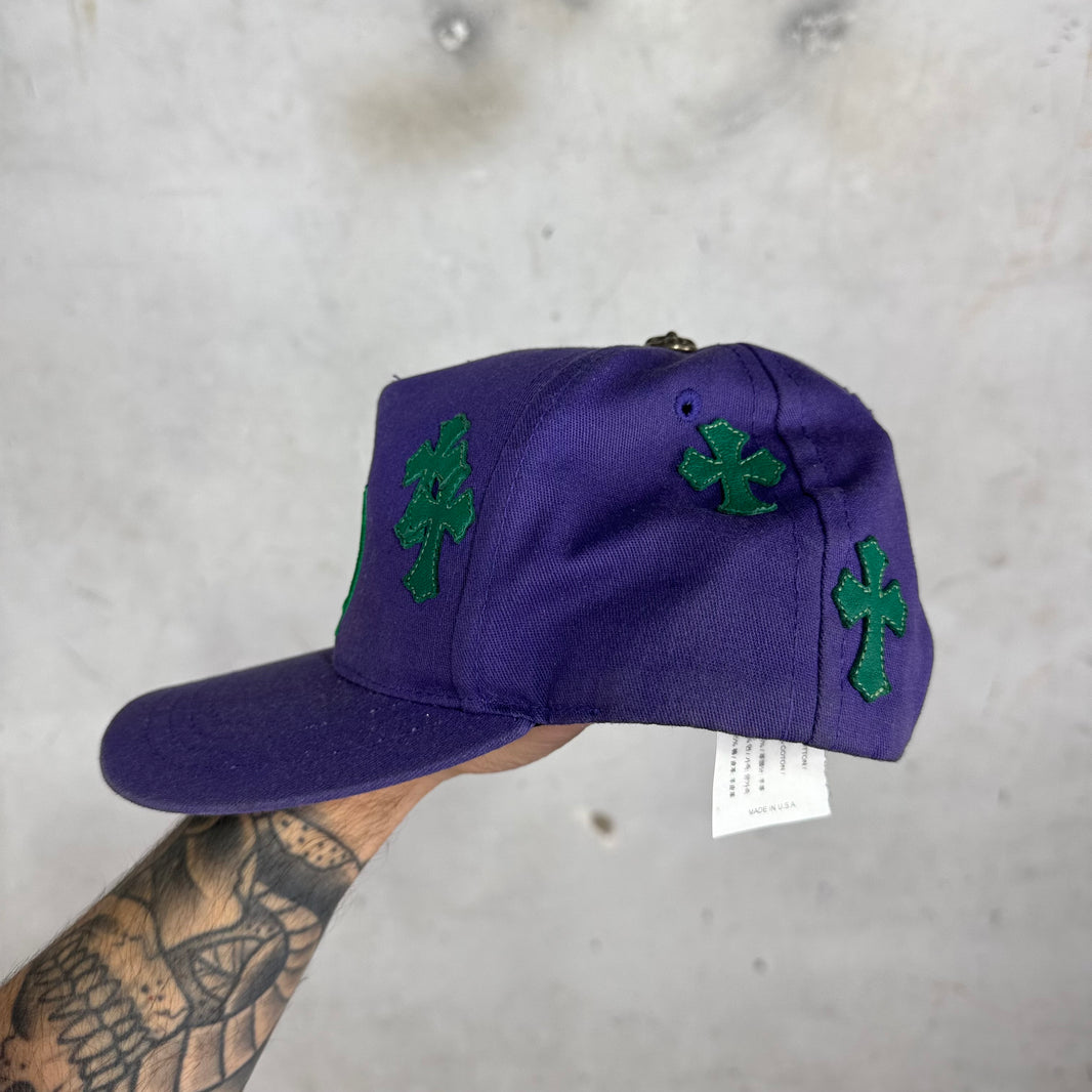 Chrome Hearts Purple CH Baseball Patch Hat