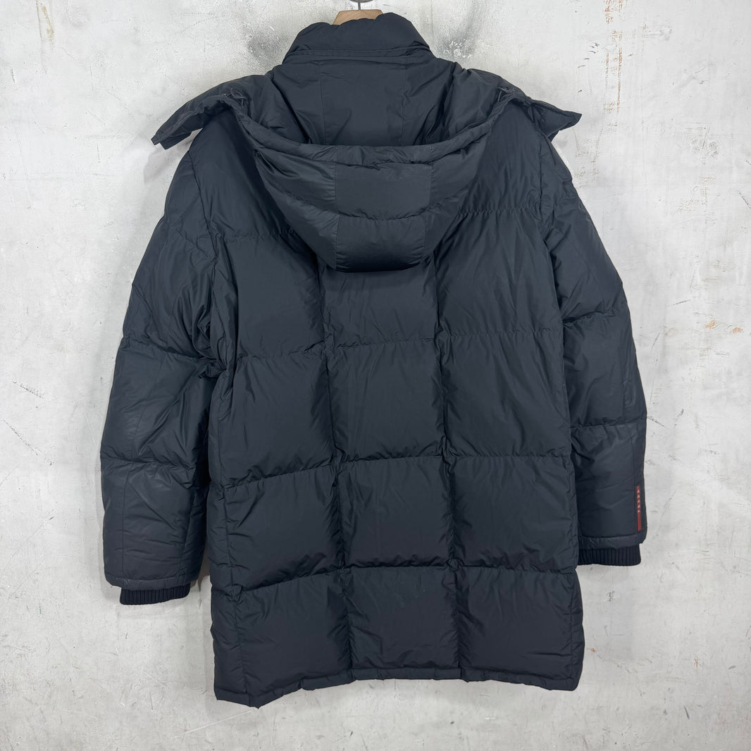 Prada Long Padded Nylon Jacket