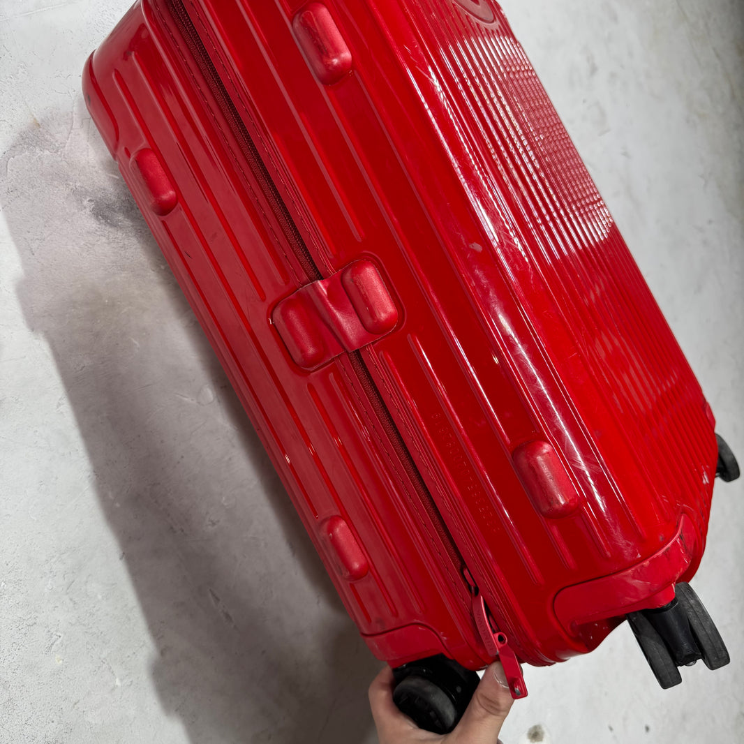 Rimowa Red Essential Cabin Carry On Suitcase
