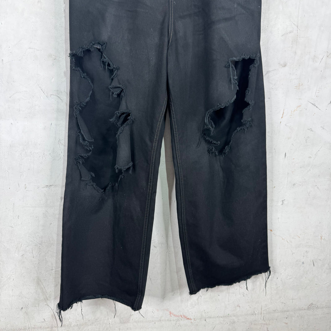 Balenciaga Distressed Boxer Baggy Jeans