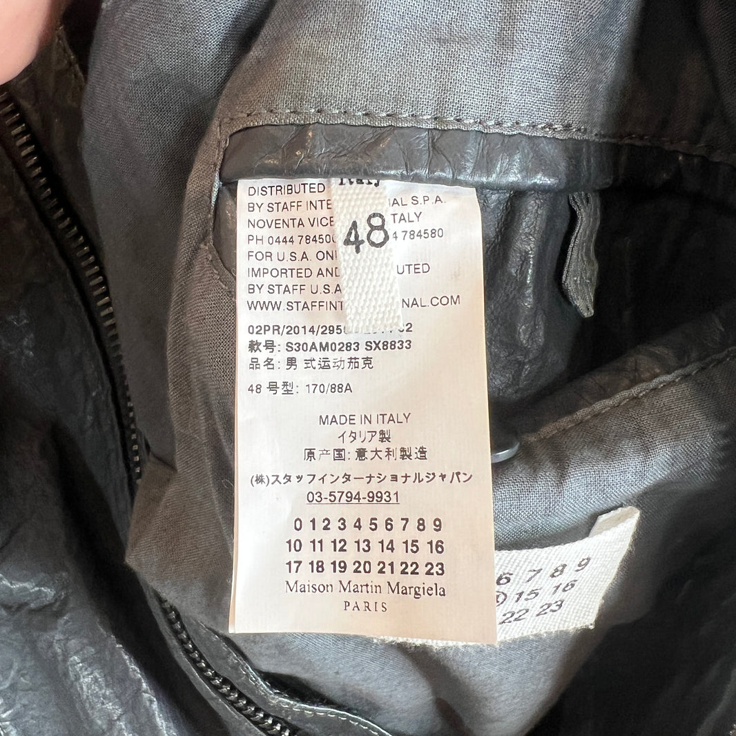 Margiela 5 Zip Leather Jacket