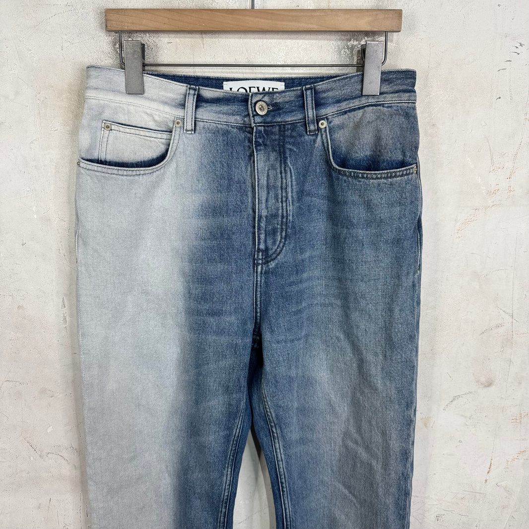 Loewe Bleach Wash Straight Legged Jeans