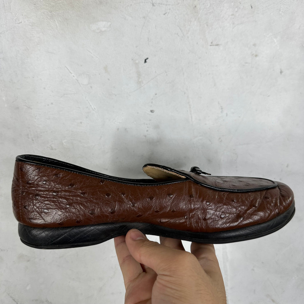 Belgian Ostrich Mr Casual Loafers