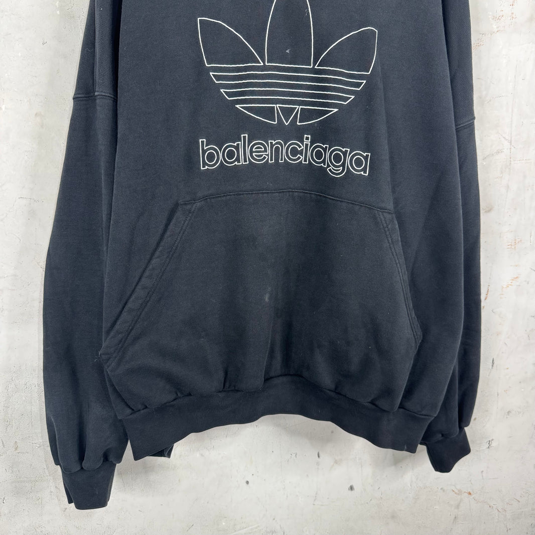 Balenciaga x Adidas Black Hoodie