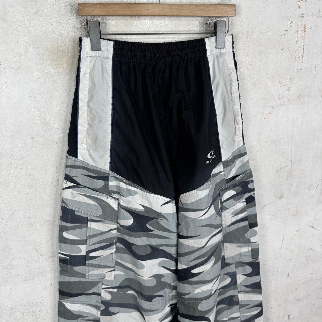 Balenciaga 2025 Panelled Camo Track Pants